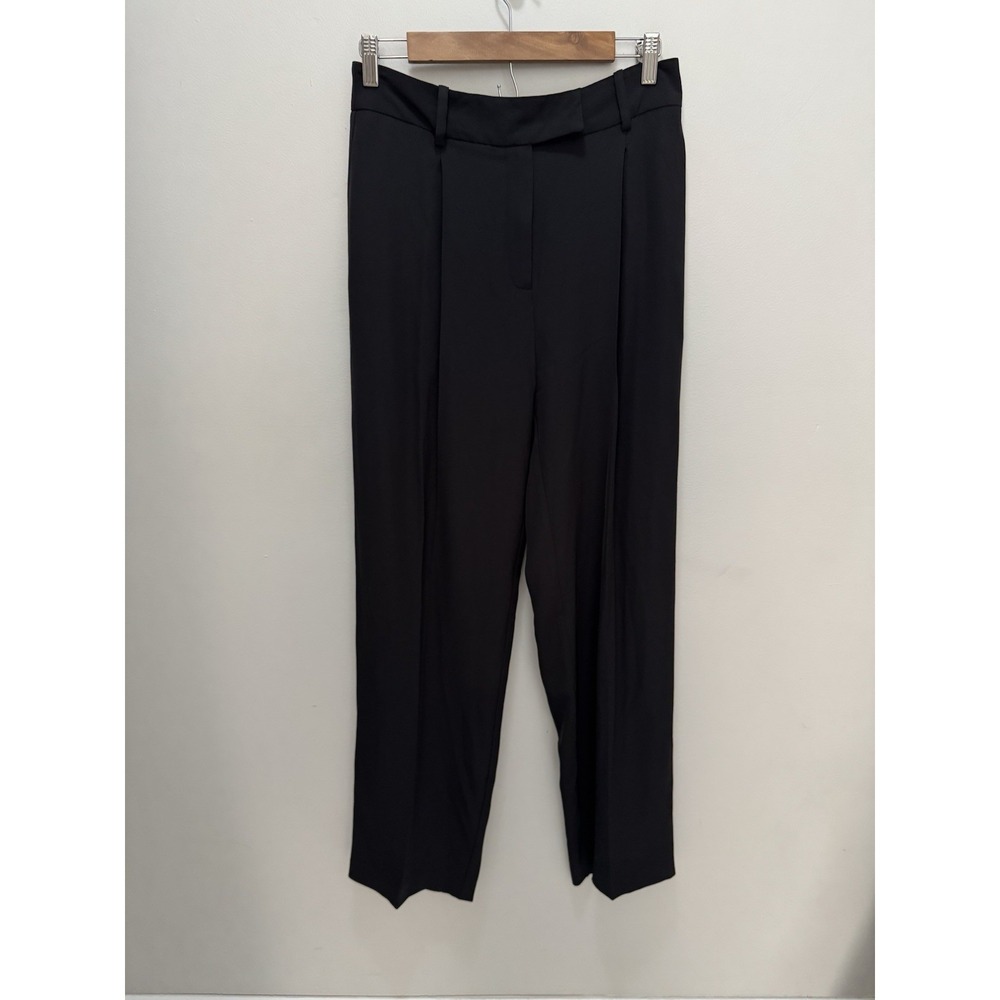 Uterque Black Tailored High Waist Dress Pants Size Medium